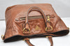 Authentic PRADA VITELLO SHINE Leather 2Way Shoulder Tote Bag BN2151 Brown 4074K