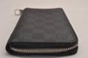 Authentic Louis Vuitton Damier Graphite Zippy Wallet Vertical N63095 LV 4075J