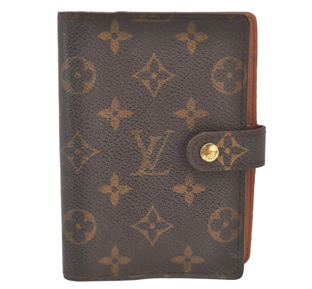 Authentic Louis Vuitton Monogram Agenda PM Notebook Cover R20005 LV 4075K