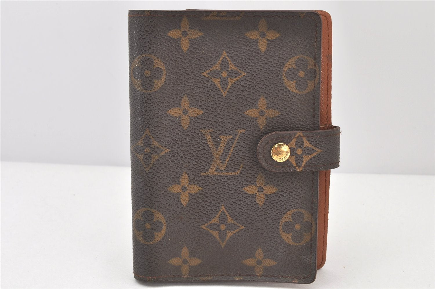 Authentic Louis Vuitton Monogram Agenda PM Notebook Cover R20005 LV 4075K