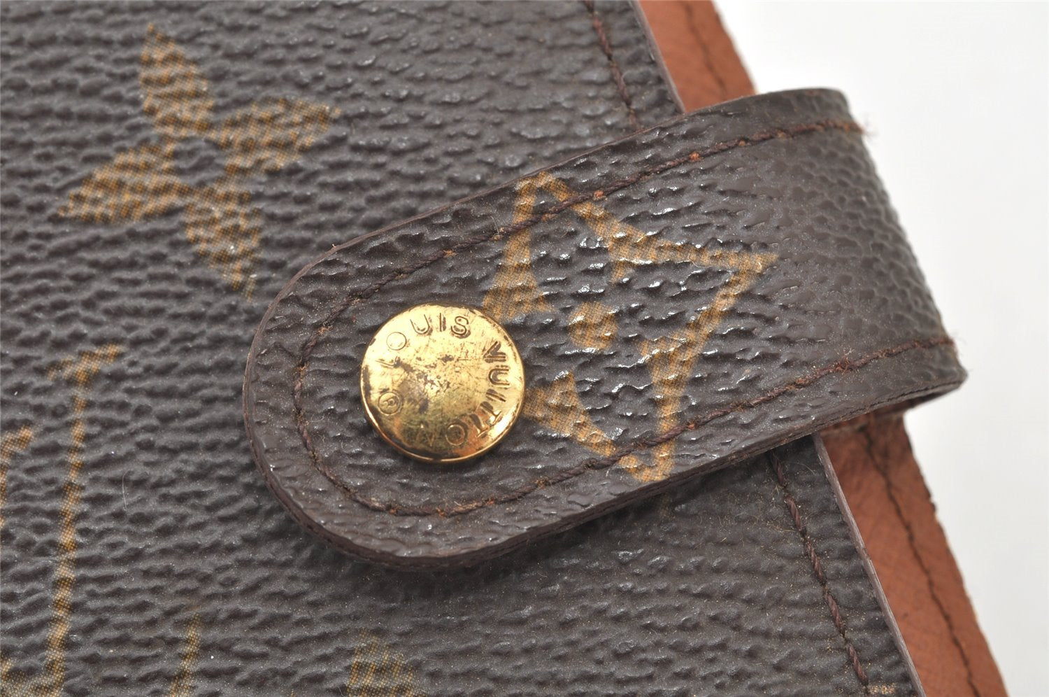Authentic Louis Vuitton Monogram Agenda PM Notebook Cover R20005 LV 4075K