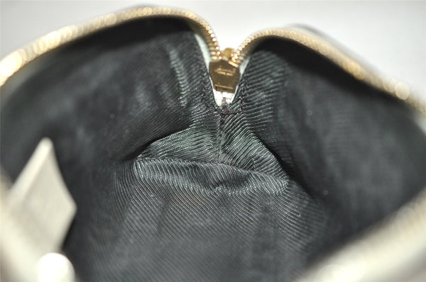 Authentic GUCCI Vintage Guccissima GG Leather Pouch Purse 141811 White 4076I