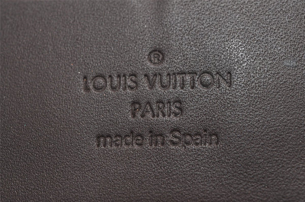 Auth Louis Vuitton Vernis Zippy Organizer Wallet Long Wallet M93610 Brown 4076J