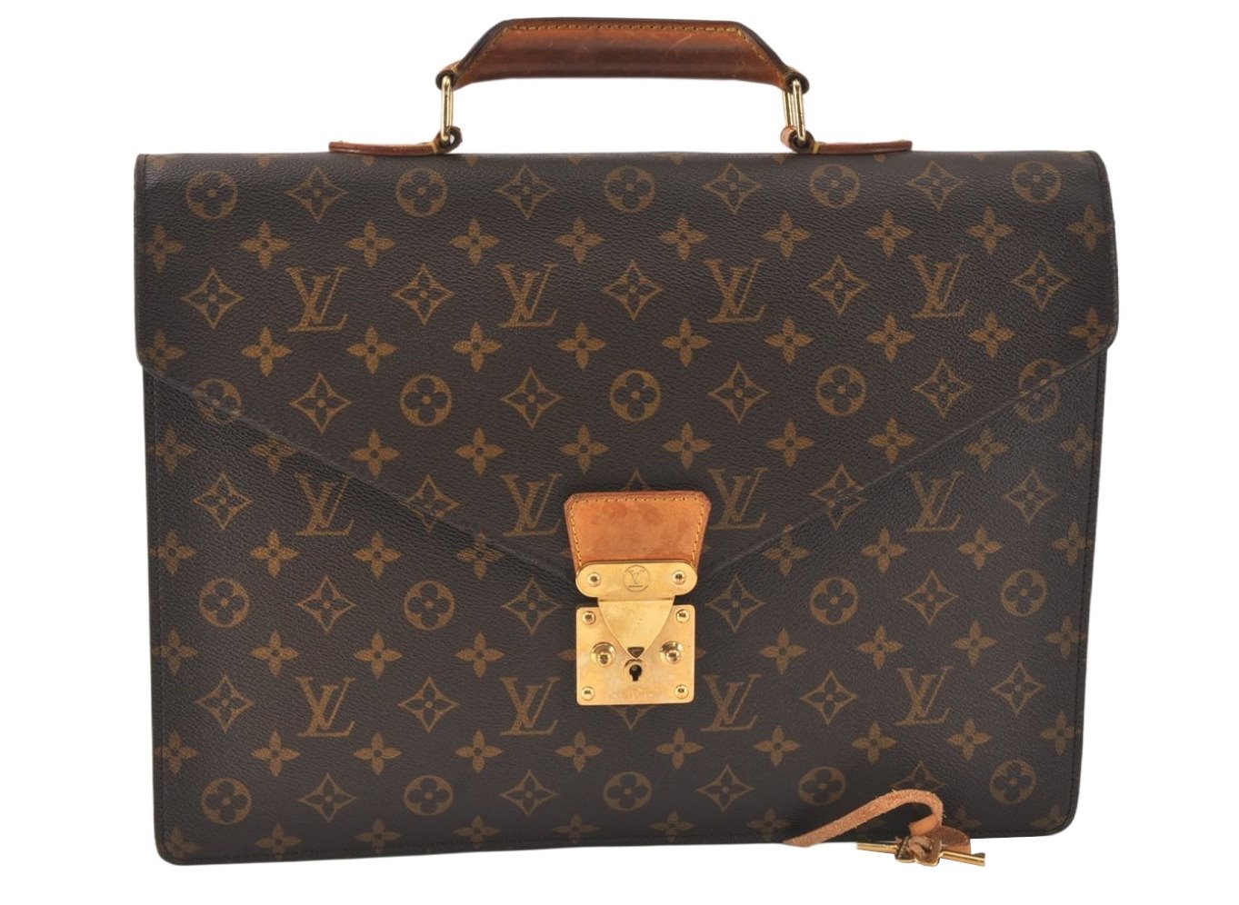 Authentic Louis Vuitton Monogram Serviette Conseiller Briefcase M53331 LV 4076K