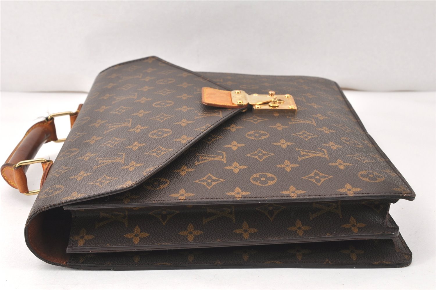 Authentic Louis Vuitton Monogram Serviette Conseiller Briefcase M53331 LV 4076K