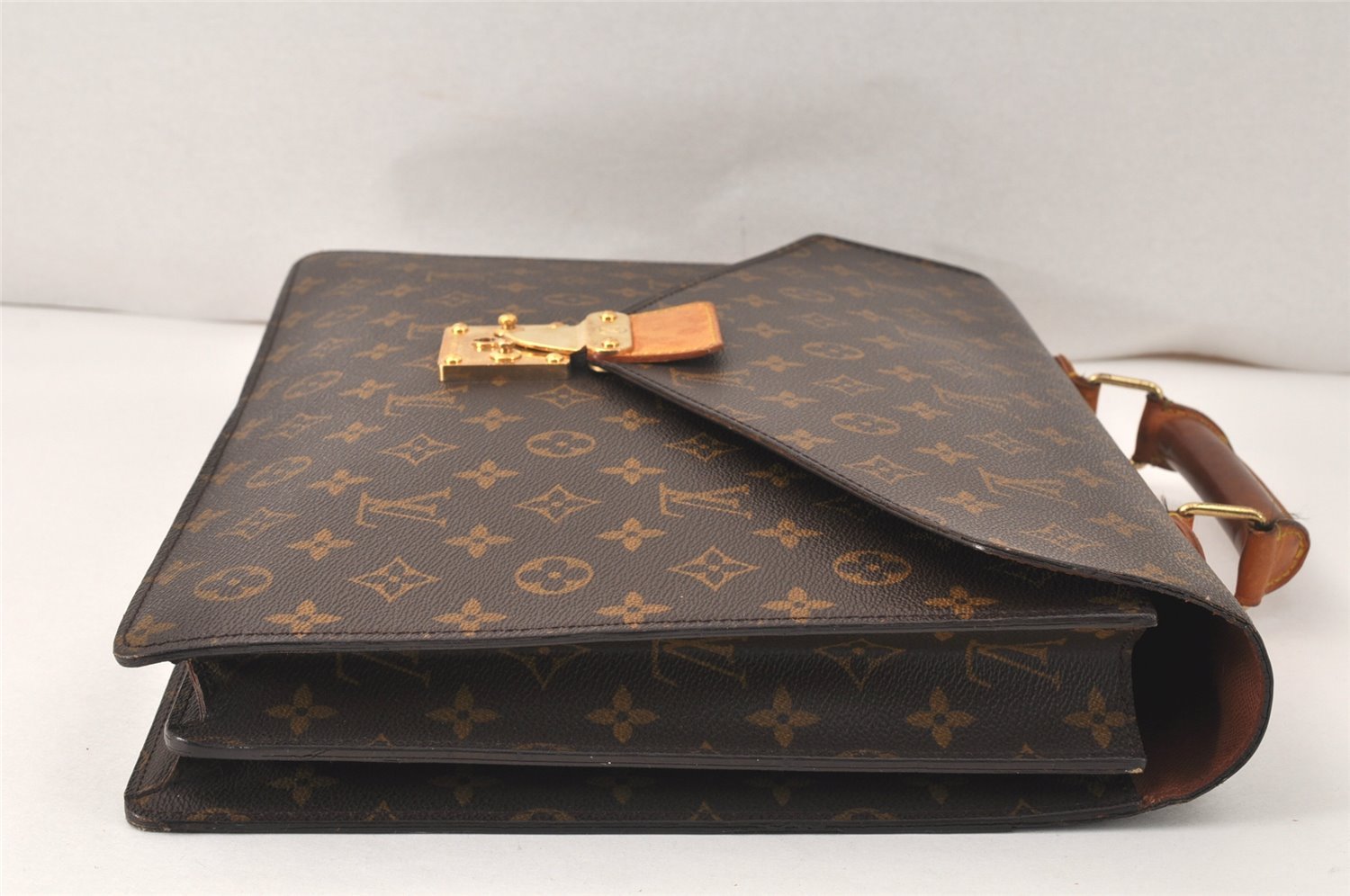 Authentic Louis Vuitton Monogram Serviette Conseiller Briefcase M53331 LV 4076K