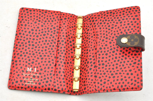 Auth Louis Vuitton Monogram Agenda PM Yayoi Kusama M91516 Notebook Cover 4077I