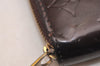 Authentic Louis Vuitton Vernis Zippy Wallet Long Purse Wine Red M93522 LV 4077J