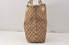 Authentic GUCCI Eclipse Shoulder Tote Bag GG Canvas Leather 120836 Brown 4077K