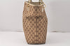 Authentic GUCCI Eclipse Shoulder Tote Bag GG Canvas Leather 120836 Brown 4077K