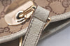Authentic GUCCI Eclipse Shoulder Tote Bag GG Canvas Leather 120836 Brown 4077K