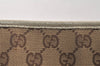 Authentic GUCCI Eclipse Shoulder Tote Bag GG Canvas Leather 120836 Brown 4077K
