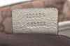 Authentic GUCCI Eclipse Shoulder Tote Bag GG Canvas Leather 120836 Brown 4077K
