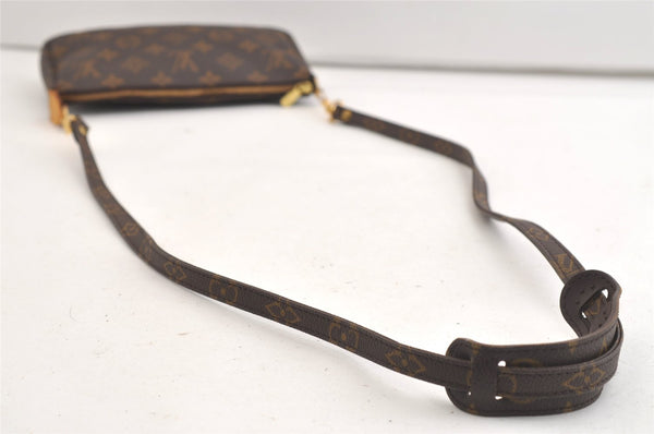 Authentic Louis Vuitton Monogram Pochette Accessoires Shoulder Cross Pouch 4078K