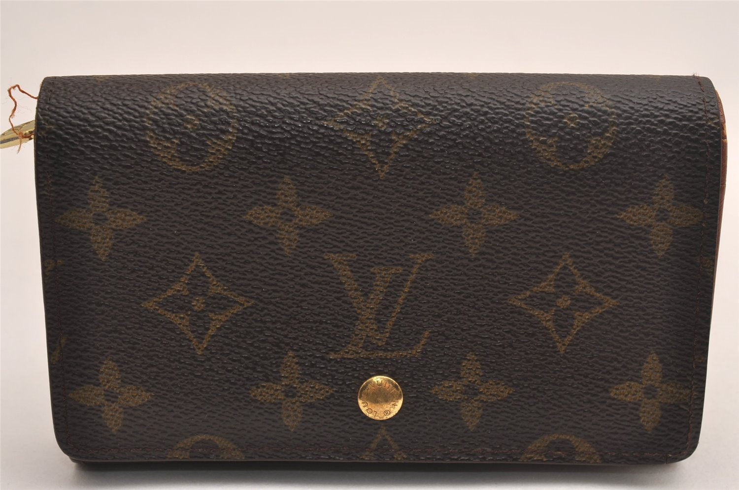 Auth Louis Vuitton Monogram Porte Monnaie Billets Tresor Wallet M61730 LV 4079J