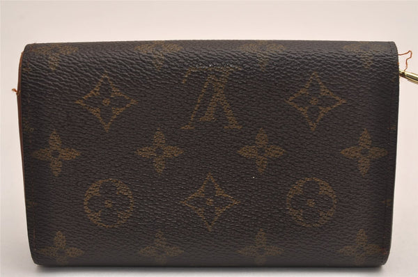 Auth Louis Vuitton Monogram Porte Monnaie Billets Tresor Wallet M61730 LV 4079J