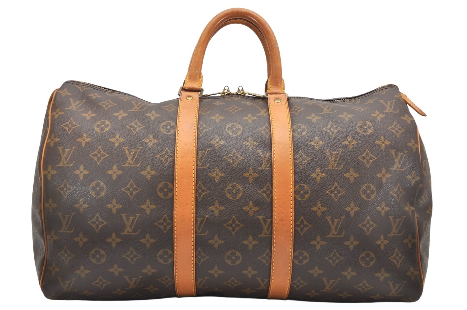 Authentic Louis Vuitton Monogram Keepall 45 Travel Boston Bag M41428 LV 4079K