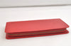 Authentic Louis Vuitton Epi Porte Monnaie Zip Wallet Purse Red LV 4080K