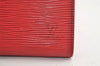 Authentic Louis Vuitton Epi Porte Monnaie Zip Wallet Purse Red LV 4080K