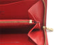 Authentic Louis Vuitton Epi Porte Monnaie Zip Wallet Purse Red LV 4080K