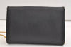 Authentic Christian Dior Honeycomb Shoulder Bag Chain PVC Leather Black 4081K