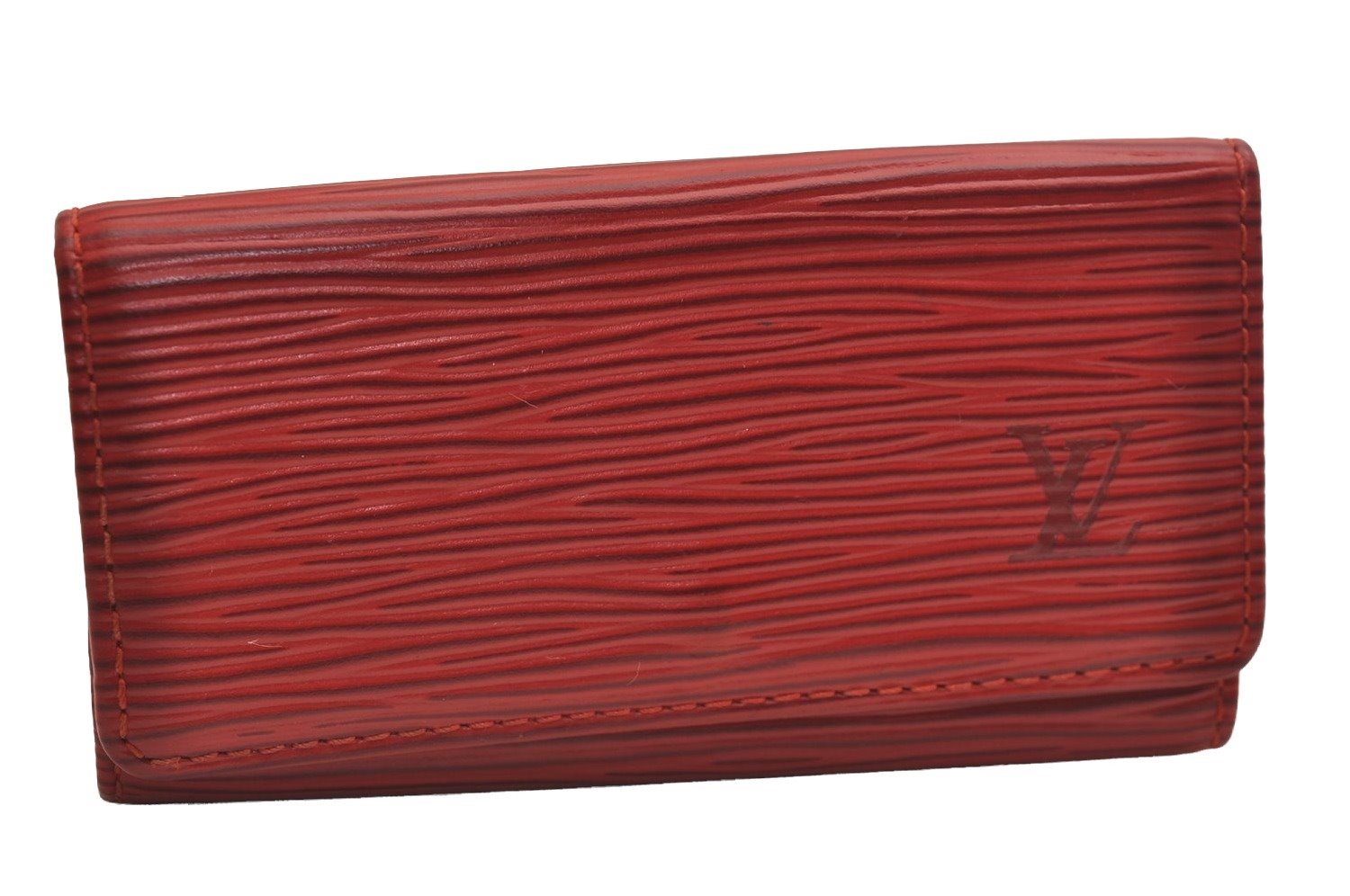 Authentic Louis Vuitton Epi Multicles 4 Key Case Red M63827 LV 4082J