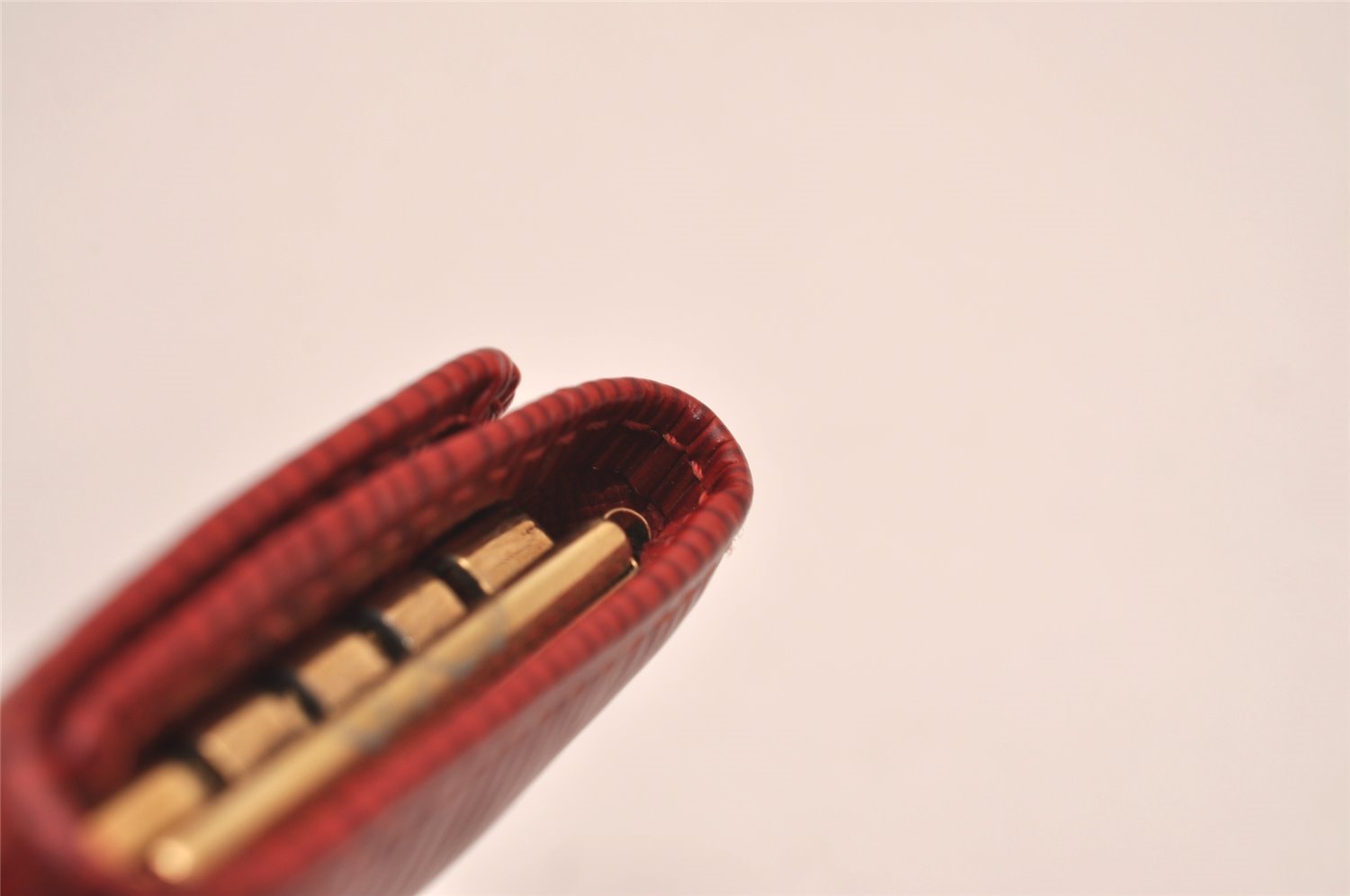 Authentic Louis Vuitton Epi Multicles 4 Key Case Red M63827 LV 4082J