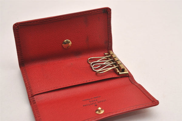 Authentic Louis Vuitton Epi Multicles 4 Key Case Red M63827 LV 4082J