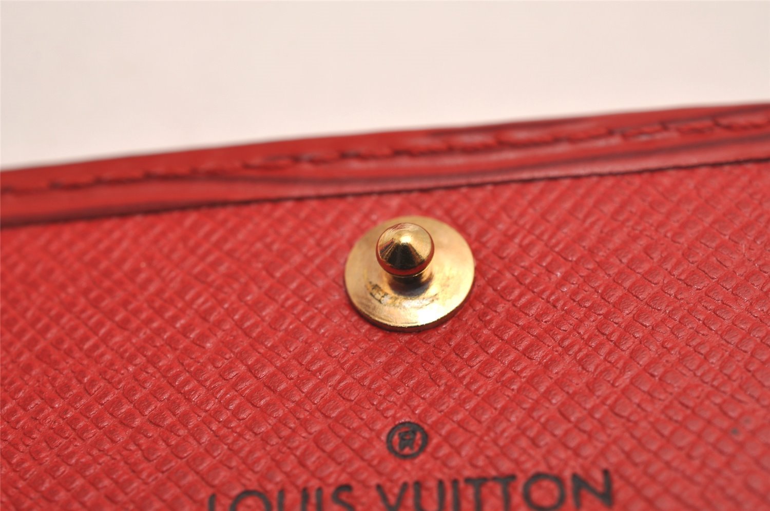 Authentic Louis Vuitton Epi Multicles 4 Key Case Red M63827 LV 4082J