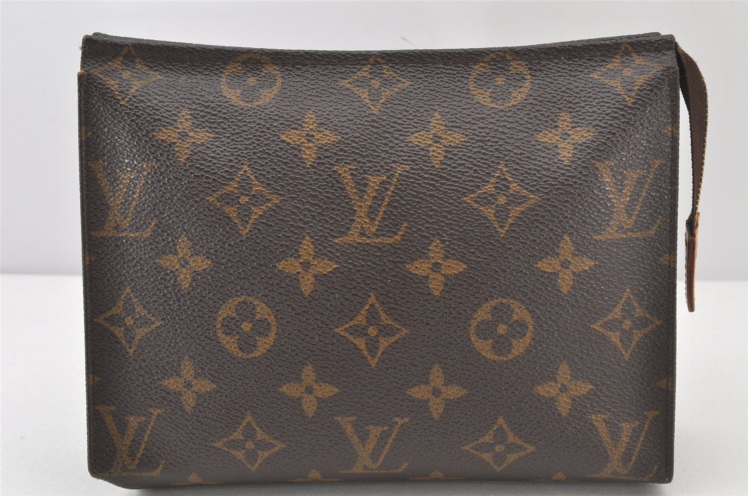 Auth Louis Vuitton Monogram Poche Toilette 19 M47544 Cosmetics Pouch Junk 4082K