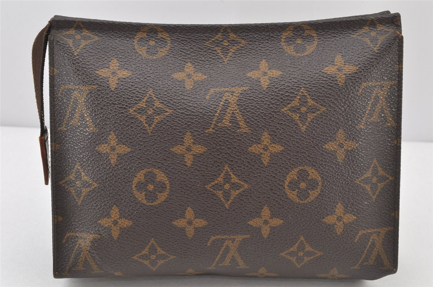 Auth Louis Vuitton Monogram Poche Toilette 19 M47544 Cosmetics Pouch Junk 4082K