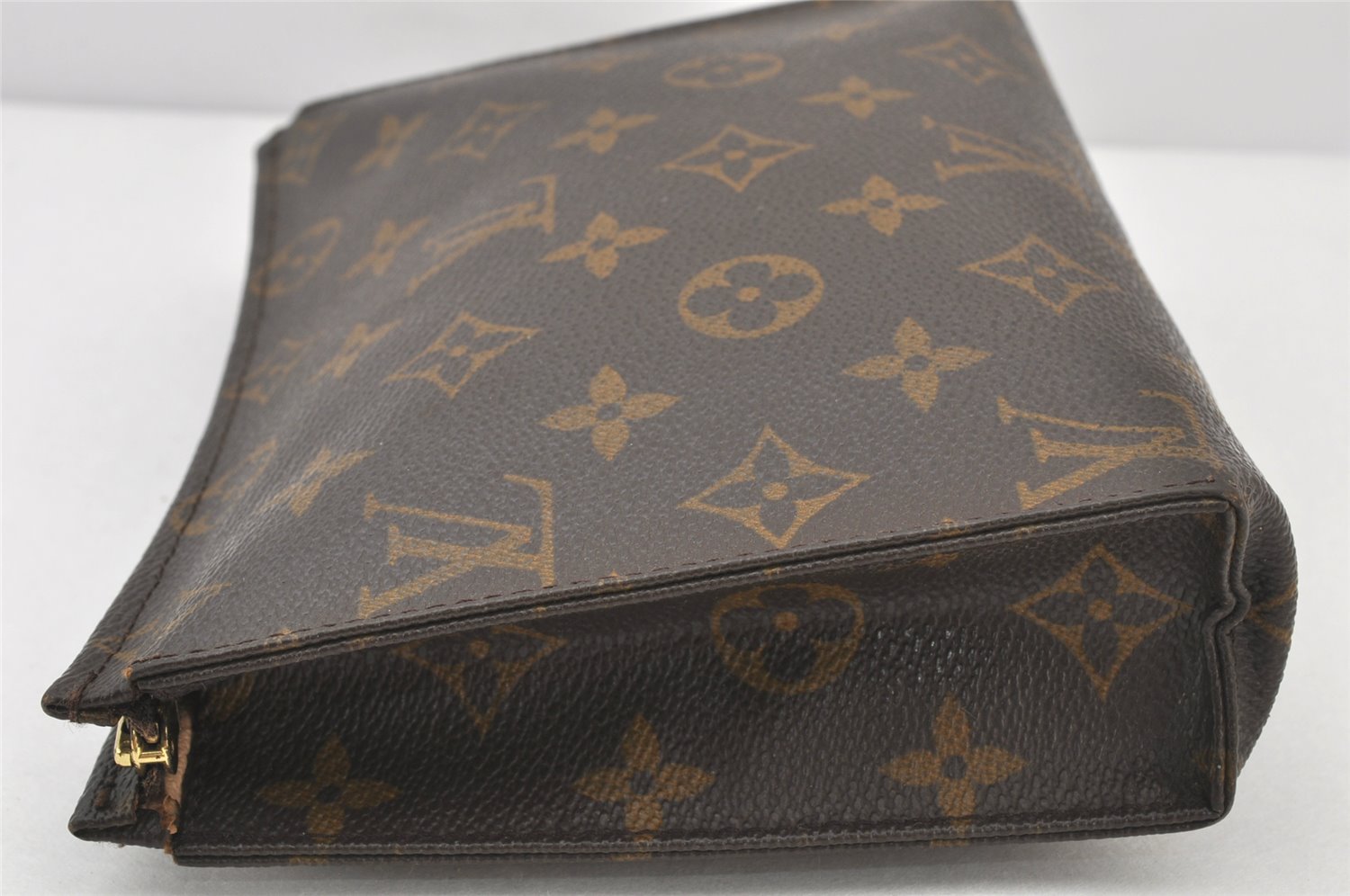 Auth Louis Vuitton Monogram Poche Toilette 19 M47544 Cosmetics Pouch Junk 4082K