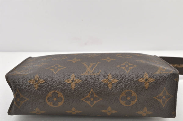Auth Louis Vuitton Monogram Poche Toilette 19 M47544 Cosmetics Pouch Junk 4082K