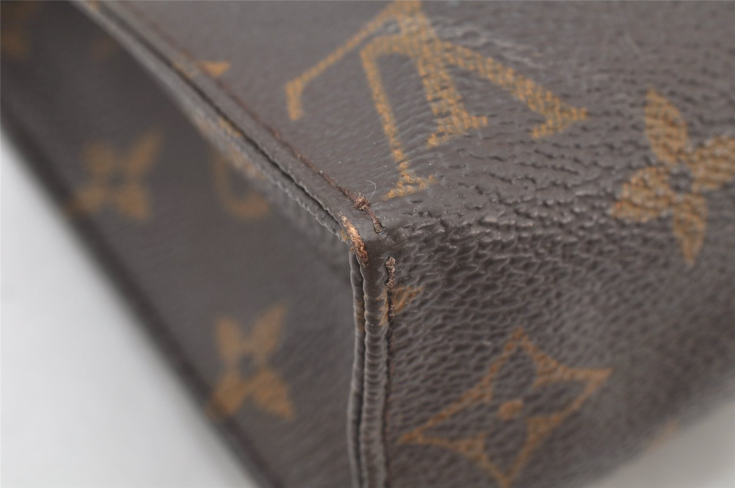 Auth Louis Vuitton Monogram Poche Toilette 19 M47544 Cosmetics Pouch Junk 4082K