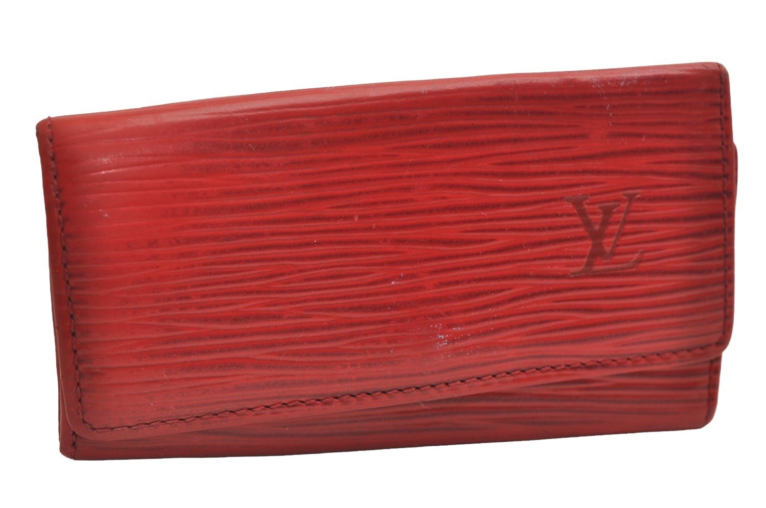 Authentic Louis Vuitton Epi Multicles 4 Key Case Red M63827 LV 4084J