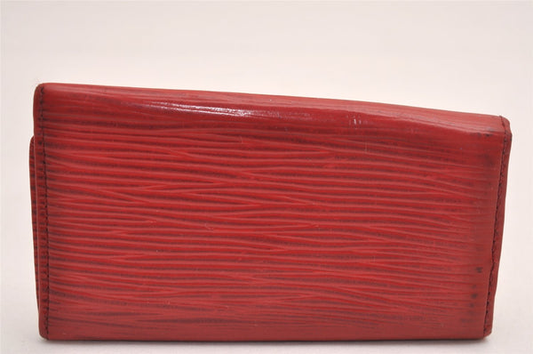 Authentic Louis Vuitton Epi Multicles 4 Key Case Red M63827 LV 4084J