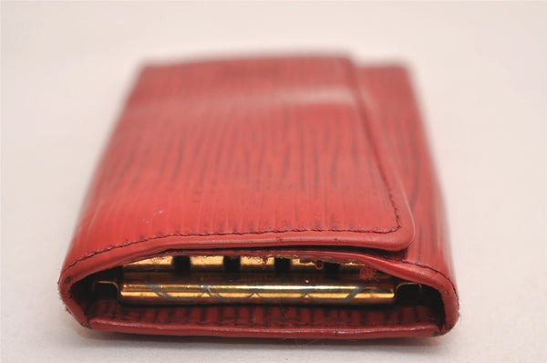 Authentic Louis Vuitton Epi Multicles 4 Key Case Red M63827 LV 4084J