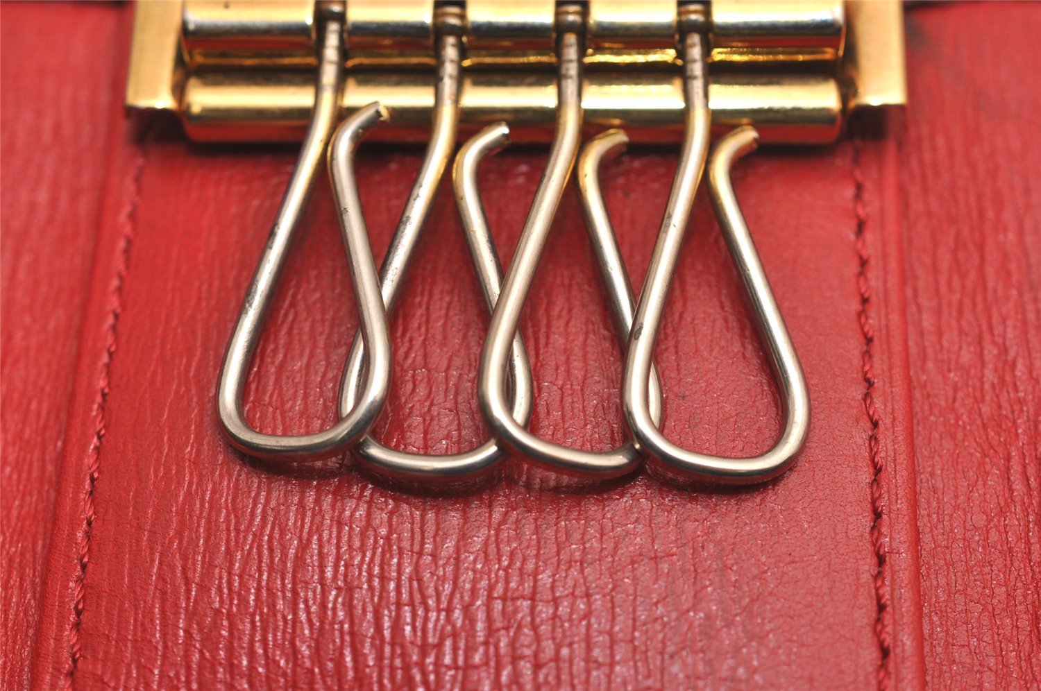 Authentic Louis Vuitton Epi Multicles 4 Key Case Red M63827 LV 4084J