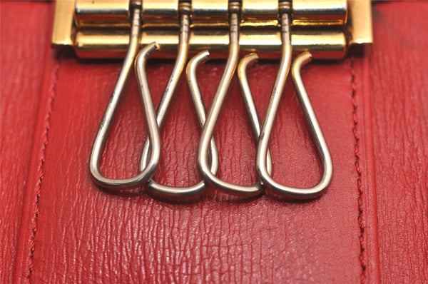 Authentic Louis Vuitton Epi Multicles 4 Key Case Red M63827 LV 4084J