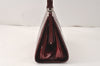 Authentic GUCCI Vintage Shoulder Hand Bag Purse Enamel Bordeaux 4085K
