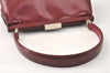 Authentic GUCCI Vintage Shoulder Hand Bag Purse Enamel Bordeaux 4085K