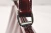 Authentic GUCCI Vintage Shoulder Hand Bag Purse Enamel Bordeaux 4085K