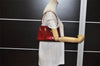 Authentic GUCCI Vintage Shoulder Hand Bag Purse Enamel Bordeaux 4085K
