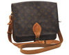 Authentic Louis Vuitton Monogram Cartouchiere GM M51252 Shoulder Cross Bag 4087J