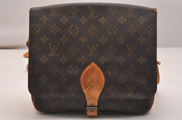 Authentic Louis Vuitton Monogram Cartouchiere GM M51252 Shoulder Cross Bag 4087J
