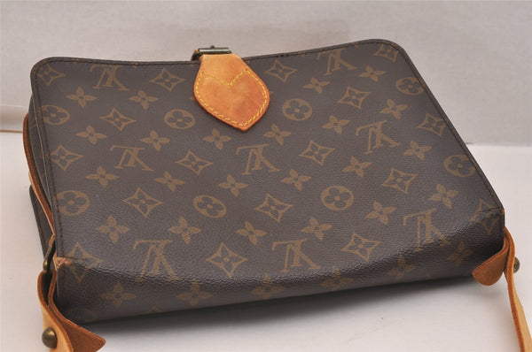 Authentic Louis Vuitton Monogram Cartouchiere GM M51252 Shoulder Cross Bag 4087J