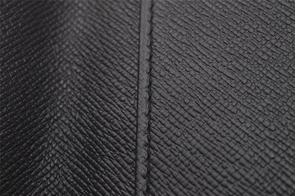 Authentic Louis Vuitton Taiga Agenda Poche Notebook Cover Black R20425 LV 4088I