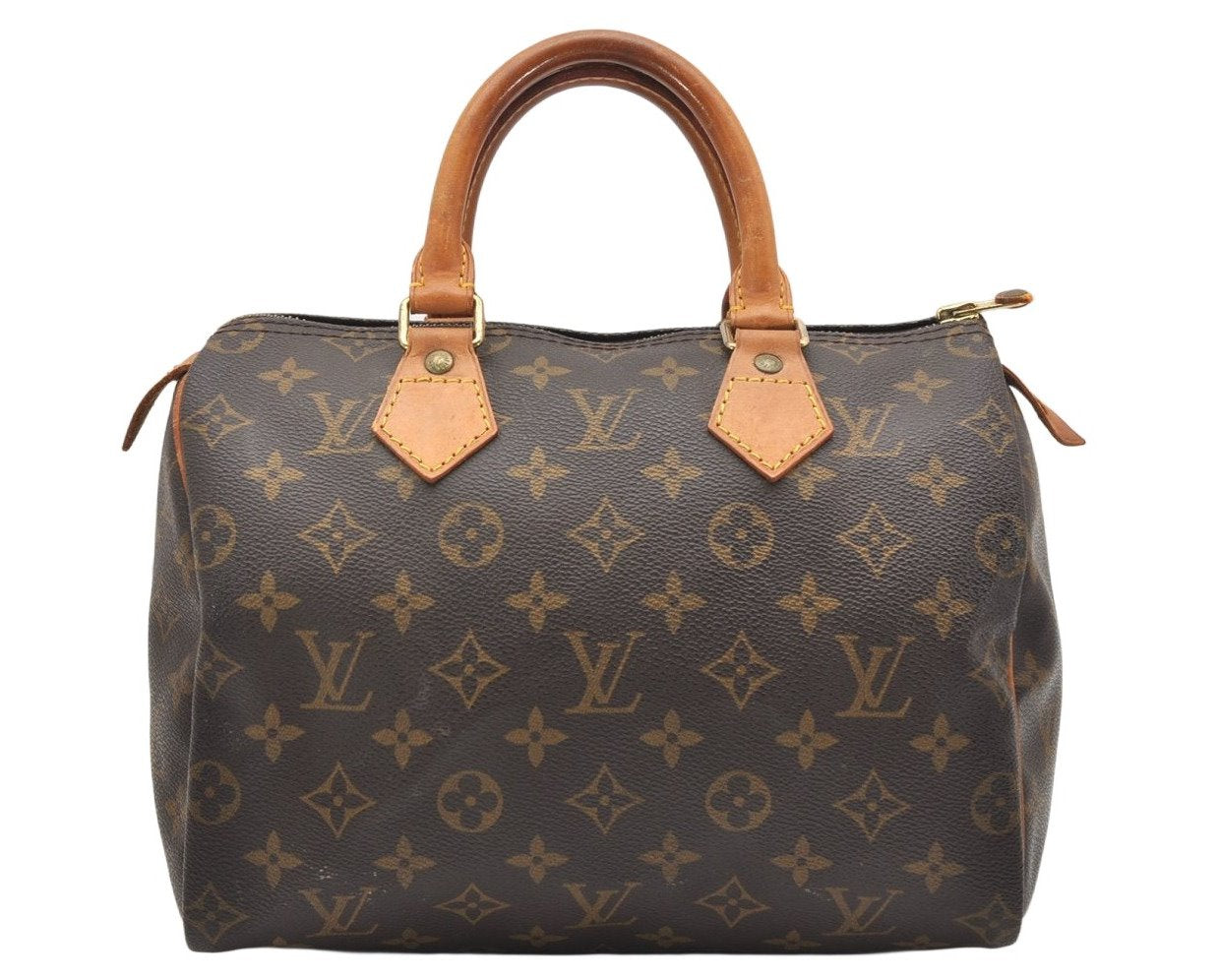 Authentic Louis Vuitton Monogram Speedy 25 Boston Hand Bag M41528 LV 4088K