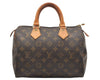 Authentic Louis Vuitton Monogram Speedy 25 Boston Hand Bag M41528 LV 4088K