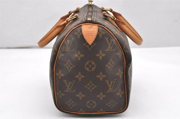 Authentic Louis Vuitton Monogram Speedy 25 Boston Hand Bag M41528 LV 4088K